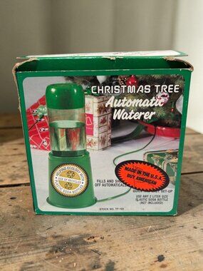 Vintage Christmas Tree Automatic Waterer With Hose For 2-Liter Plastic Soda Bott